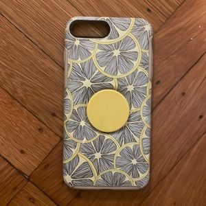 Lemon Otterbox iPhone 7 Case with Popsocket
